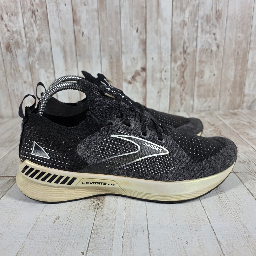 Brooks Levitate GTS 5 StealthFit Womens 8.5 Black Running Shoes 1203601B008